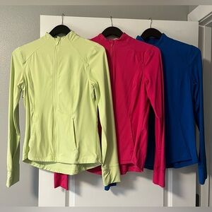 Member's Mark Sz S Lot of 3 Womens Long Sleeve Everyday Full Zip Active Jackets